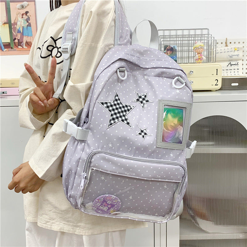Fun and Stylish Star-Embellished Backpack Stornfield