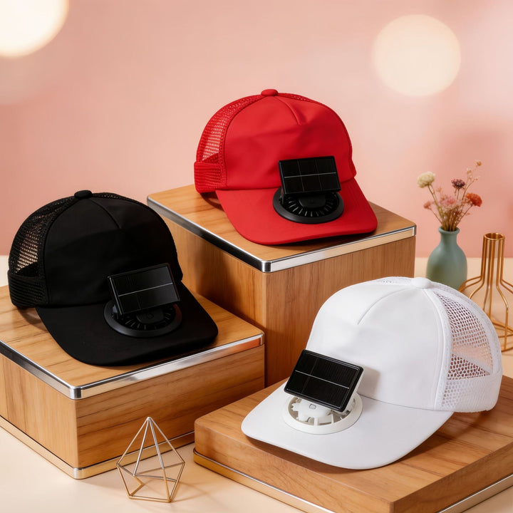 Ladies Cooling Cap with Integrated Solar Fan Stornfield