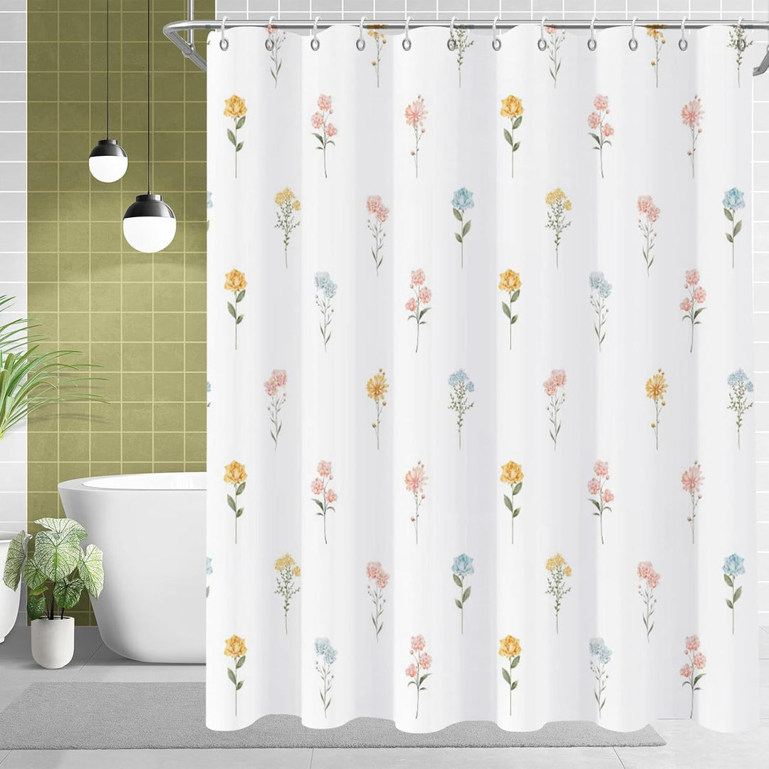 Floral Print Shower Curtain Stornfield