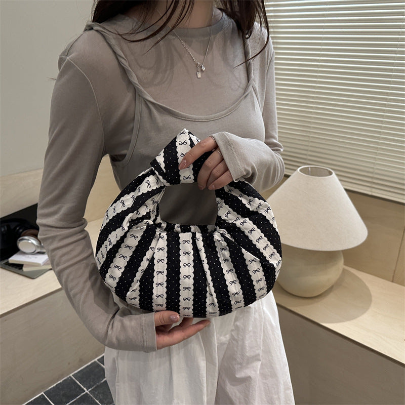 Decorative Bow-Detail Handbag