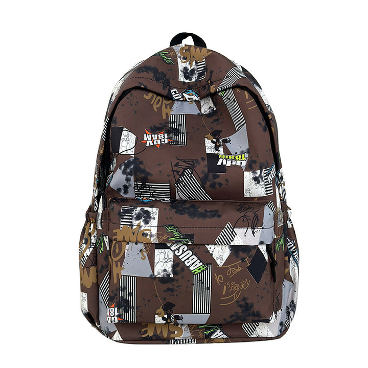 Graphic Patterned School Backpack
