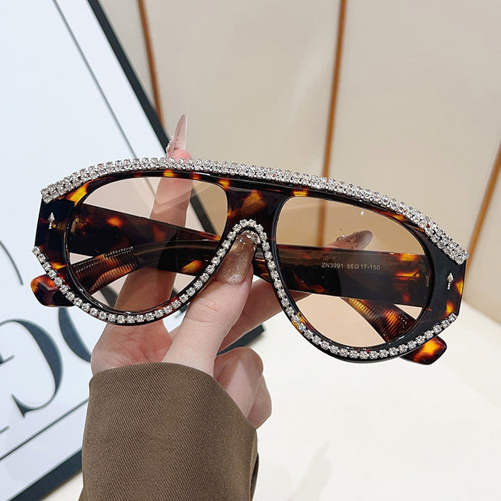 Luxury Oversized Rhinestone Sunglasses Stornfield