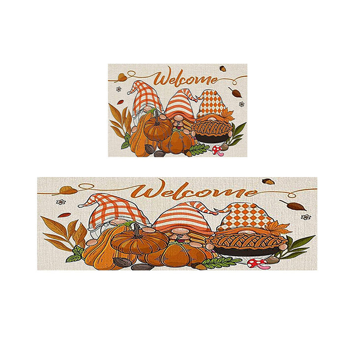 Decorative Harvest-Themed Welcome Mat