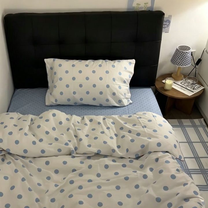 Polka Dot Pattern Bed Sheet Set