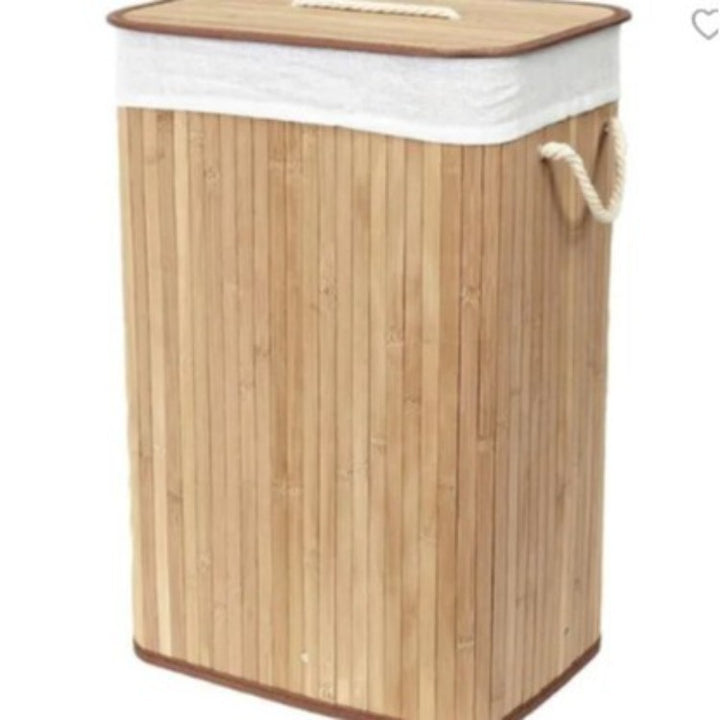Laundry basket made of natural bamboo by Stornfield