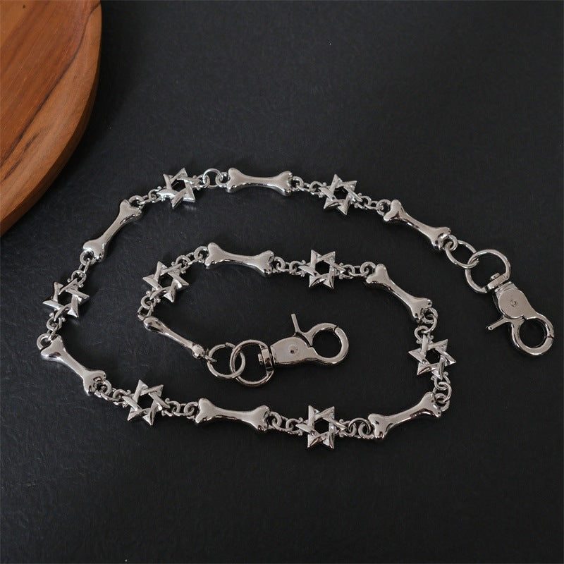 Elegant necklace with cross and bone pendants Stornfield