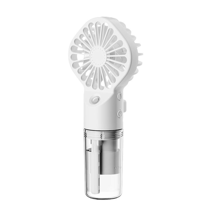 Cooling handheld misting fan with nano-atomizing water reservoir Stornfield