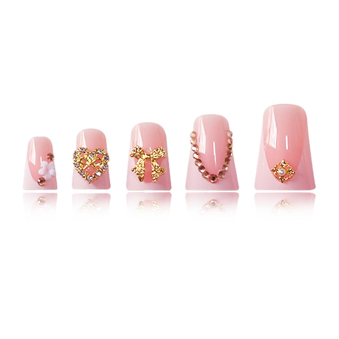 Decorative Rhinestone-Embellished Press-On Nail Extensions Stornfield