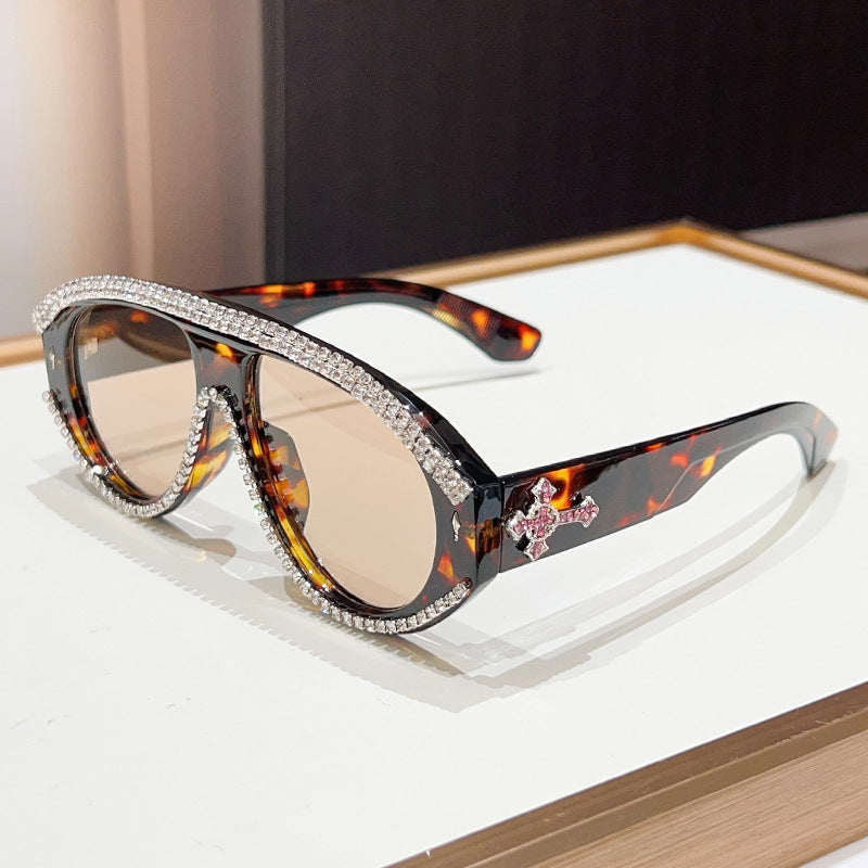 Luxury Oversized Rhinestone Sunglasses Stornfield