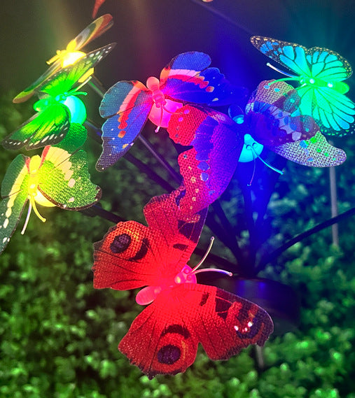 Decorative LED Fiber Optic Flower Stakes Bouquet Stornfield