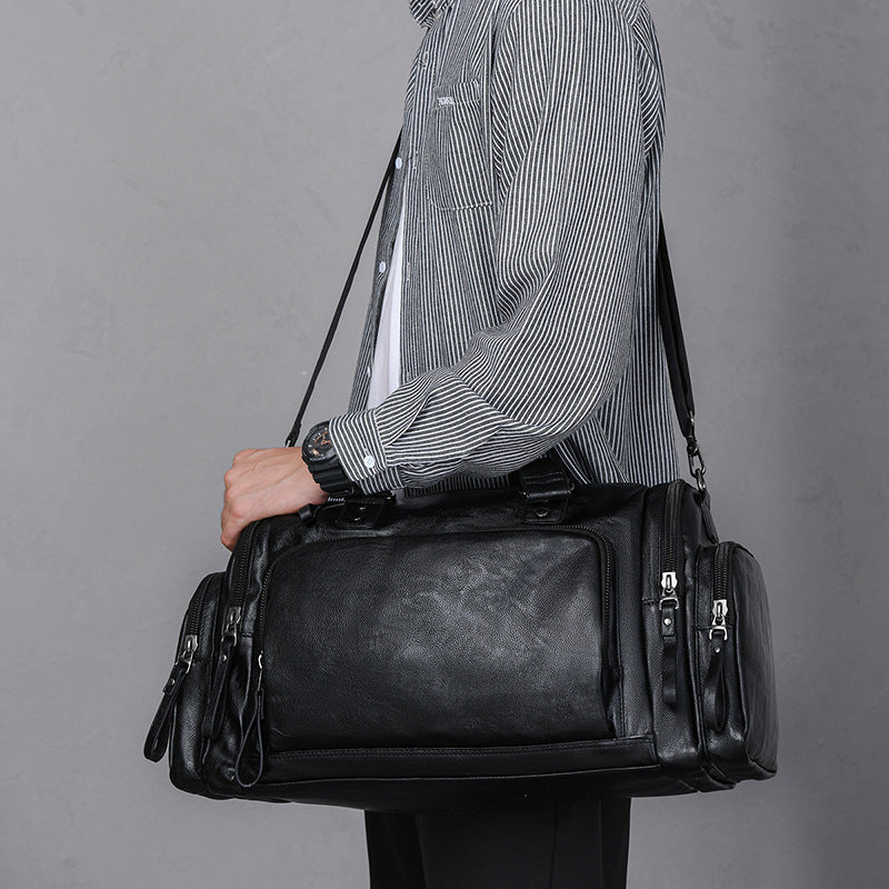 Versatile Leather Travel Duffel Bag Stornfield