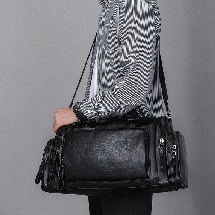 Versatile Leather Travel Duffel Bag Stornfield