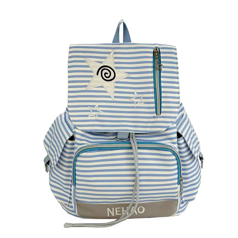 Multi-Pocket Striped Backpack Stornfield