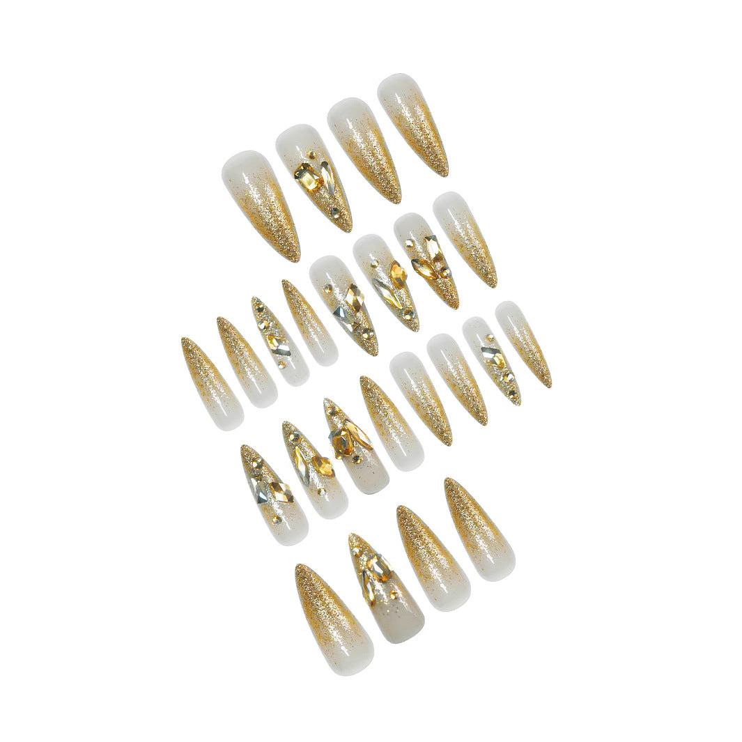 Glamorous Crystal-Embellished Nail Tips Stornfield