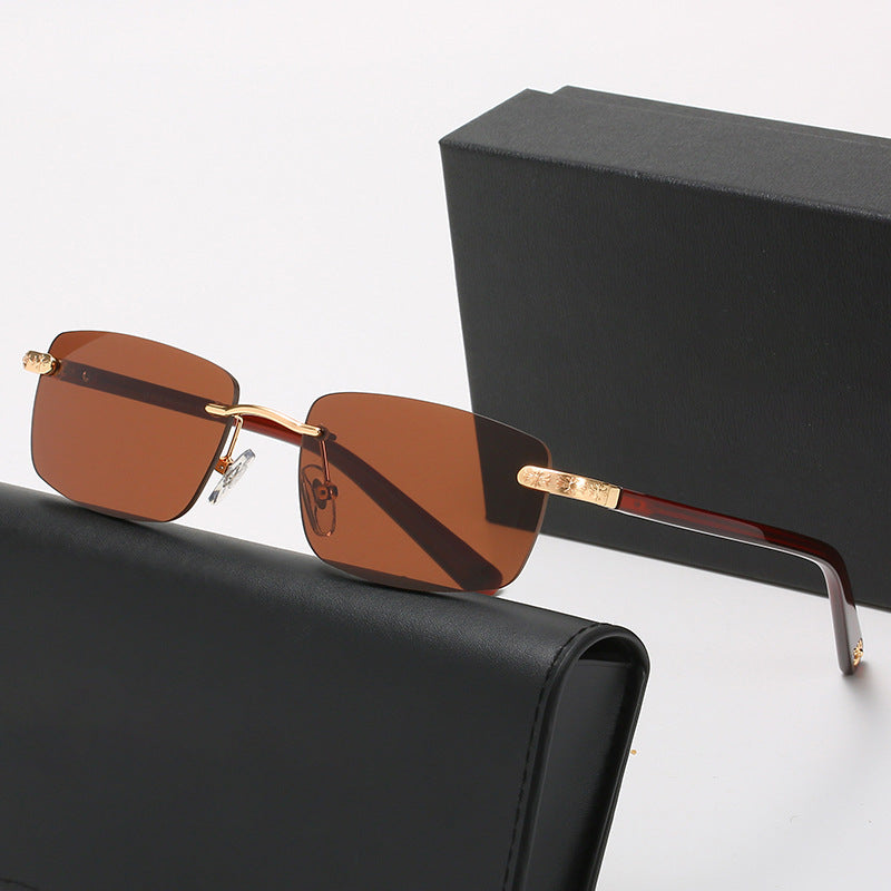Women's fashionable half-frame glasses with comfortable nose pads and elegant design Stornfield