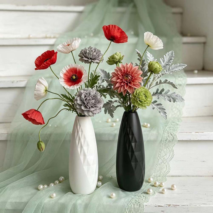 Geometric Textured Decorative Flower Vase Stornfeild