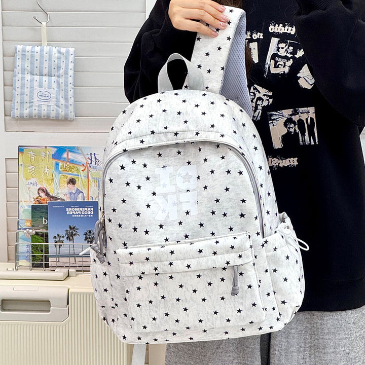 Star Print Casual Backpack Stornfield