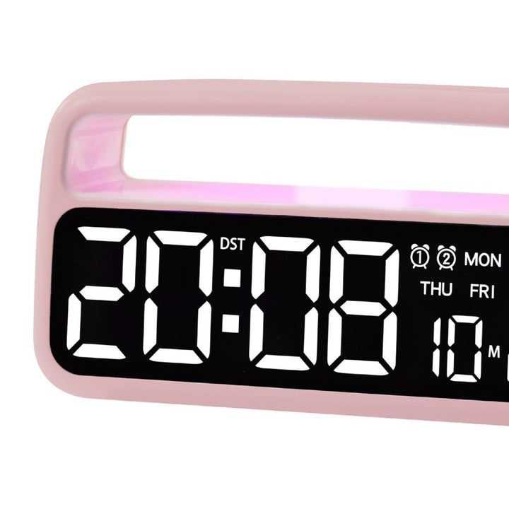 Digital alarm clock with clear LED display and modern features Stornfield