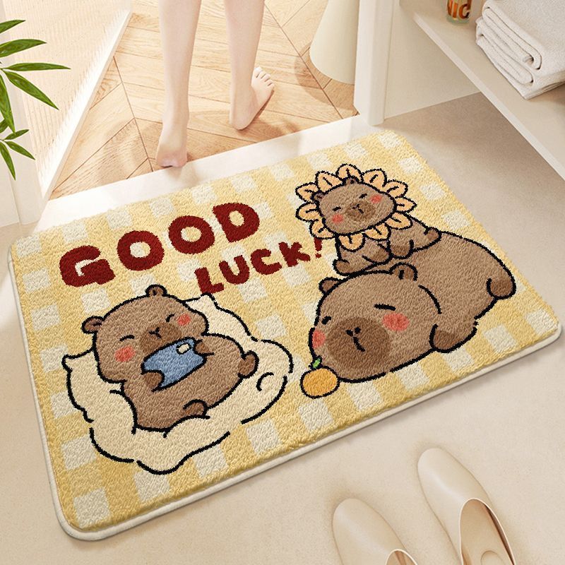 Cartoon Chef Bear Bath Mat