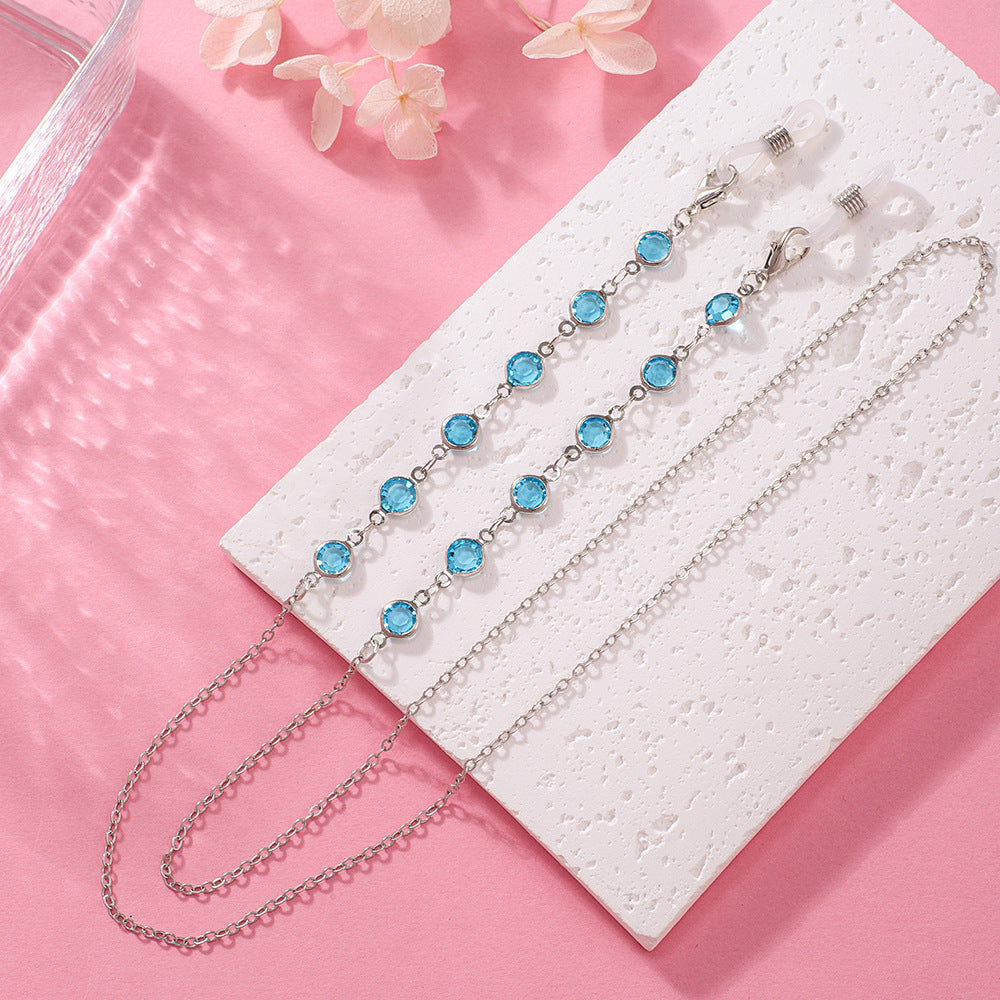 Stylish Crystal Chain Eyewear Holder Stornfield