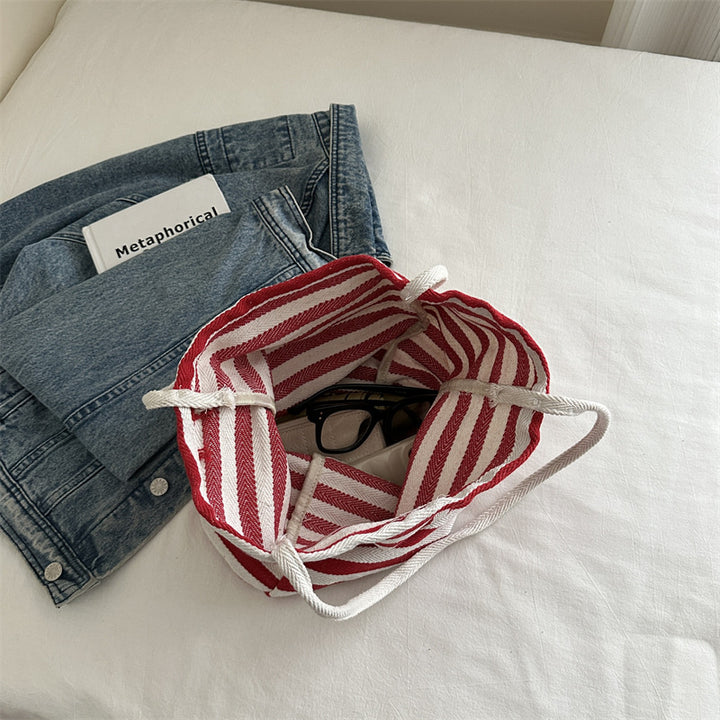 Casual Striped Beach Tote