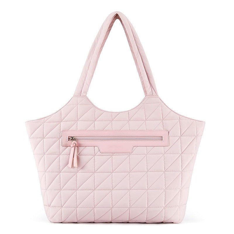 Padded handbag with textured design Stornfield