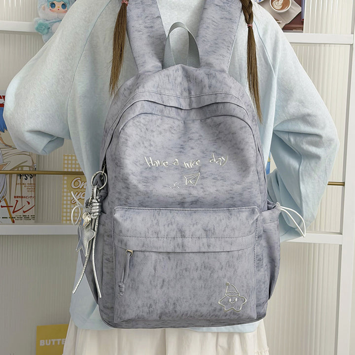 Multi-Functional Emblazoned Casual Backpack Stornfield