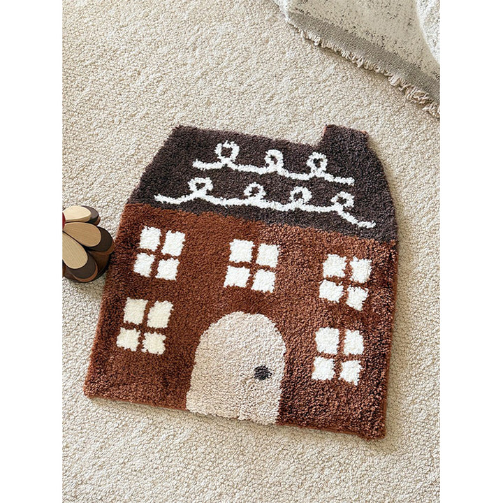 Decorative House-Shaped Bath Mat