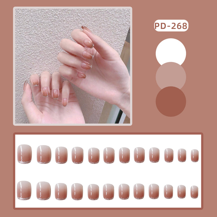Stylish Press-On Nail Kit with Elegant Ombre Design Stornfield