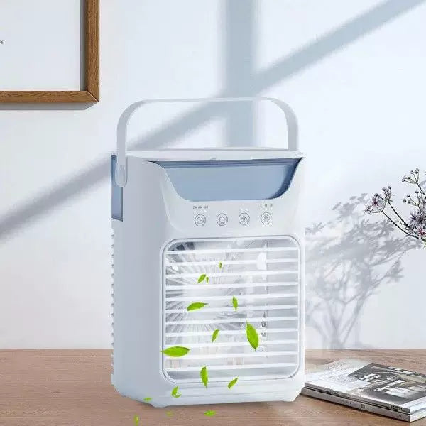 Unisex one size compact portable evaporative micro air cooler with removable ice container more speeds whisper quiet fan and adjustable directional louvers Stornfield
