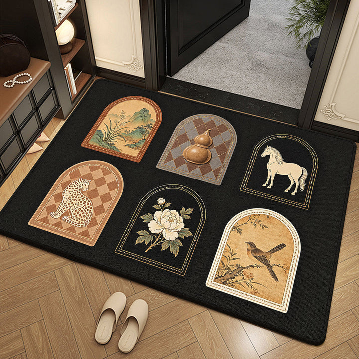 Artistic Vintage Welcome Mat