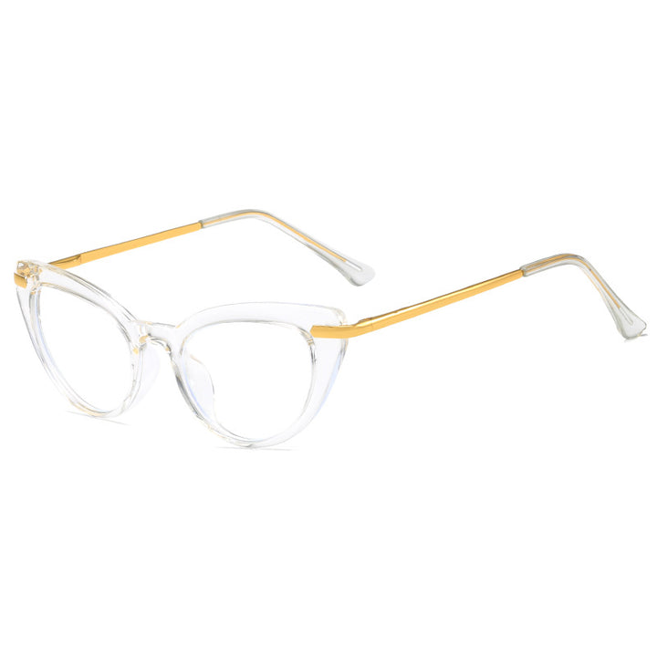 Women's Cat-Eye Sunglasses with Shiny Metal Frame Stornfield