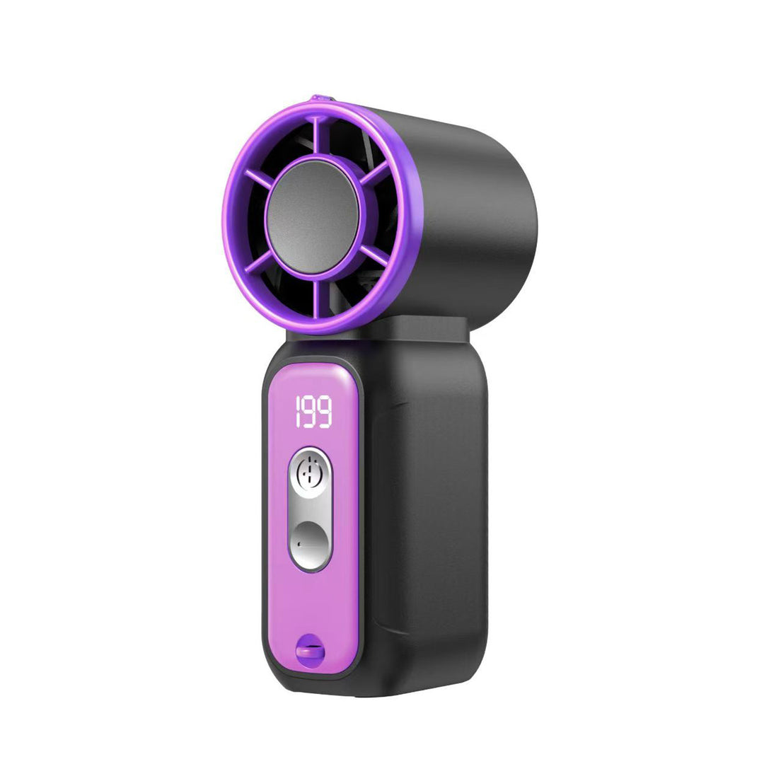 Women's Portable High-Performance Blower Fan with Digital Temperature Display Stornfield