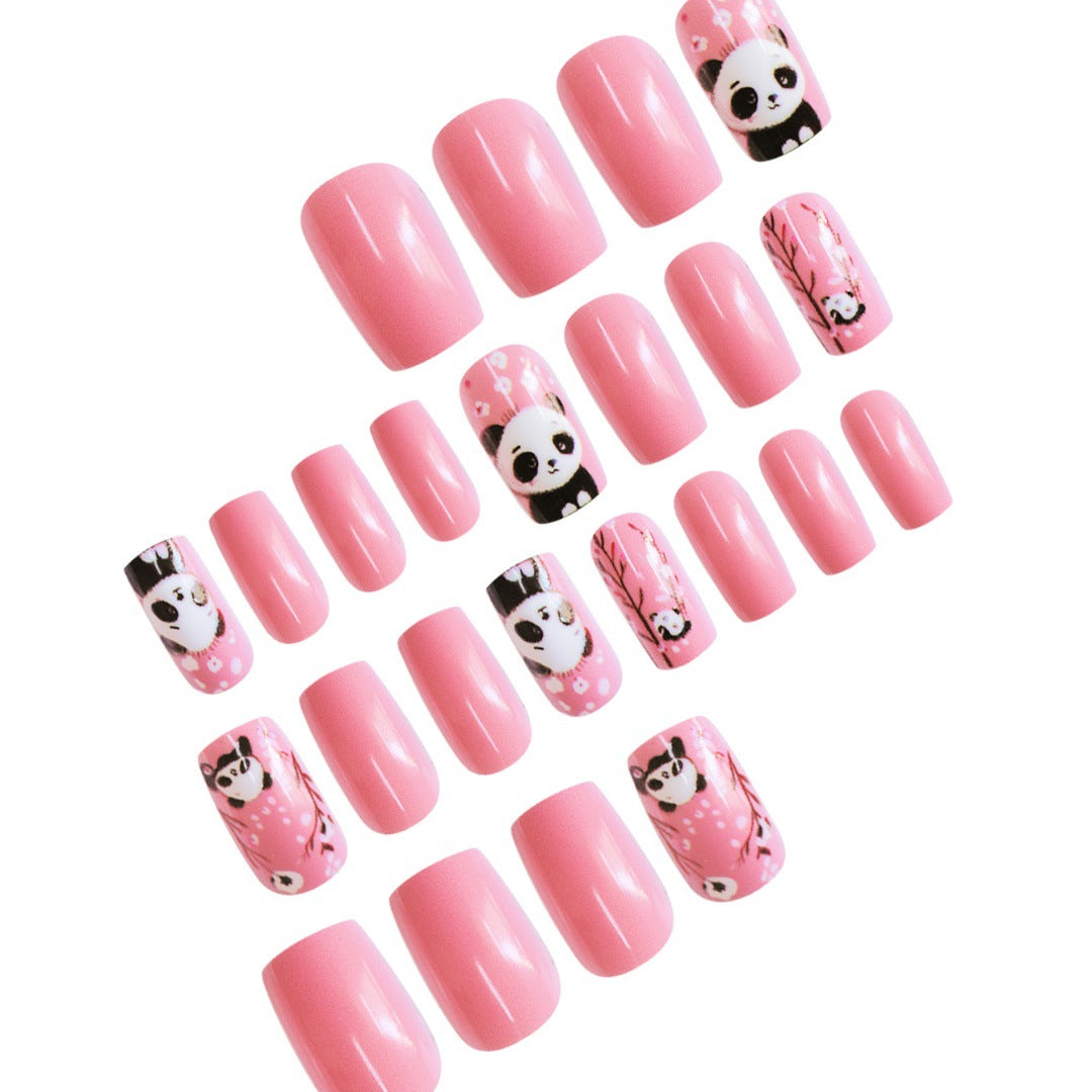 Thematic Panda Art Press-On Nail Set Stornfield