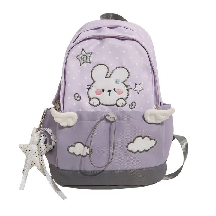 Backpack with Cute Rabbit Motif and Practical Compartments Stornfield