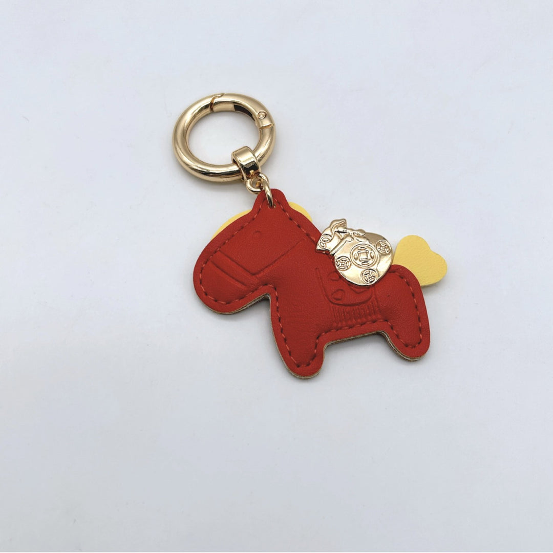 Animal-Shaped Leather Keychain Stornfield