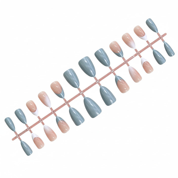 Elegant Ombre Almond-Shaped Press-On Nails Stornfield