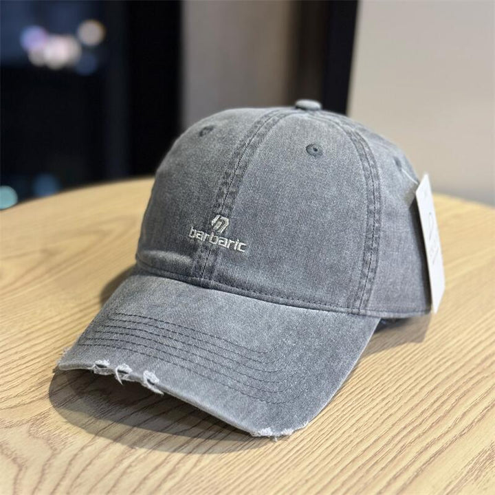 Men's Distressed Cotton Twill Baseball Cap Stornfield