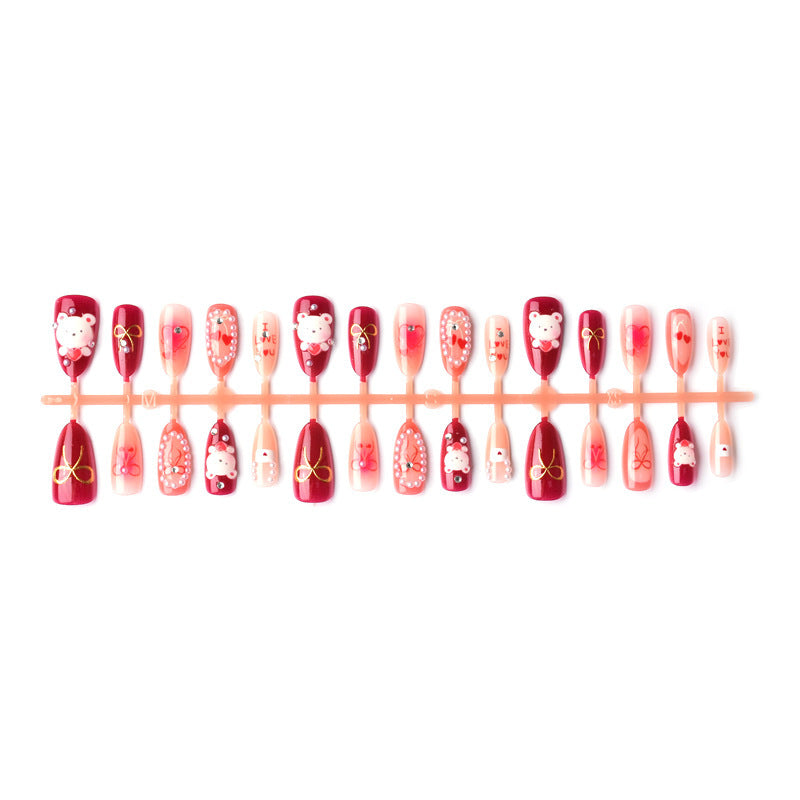 Artistic Nail Set with Loving Designs Stornfield