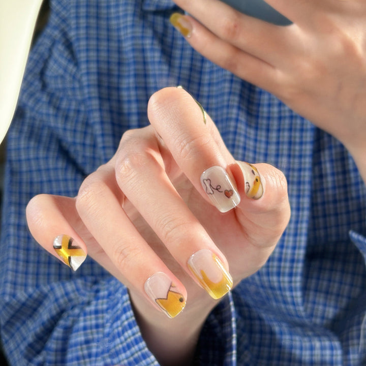 Artistic Floral Press-On Nail Set Stornfield 1787394981