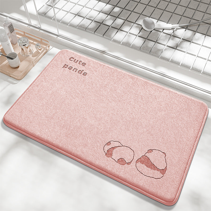 Playful Bunny Design Bath Mat Stornfield