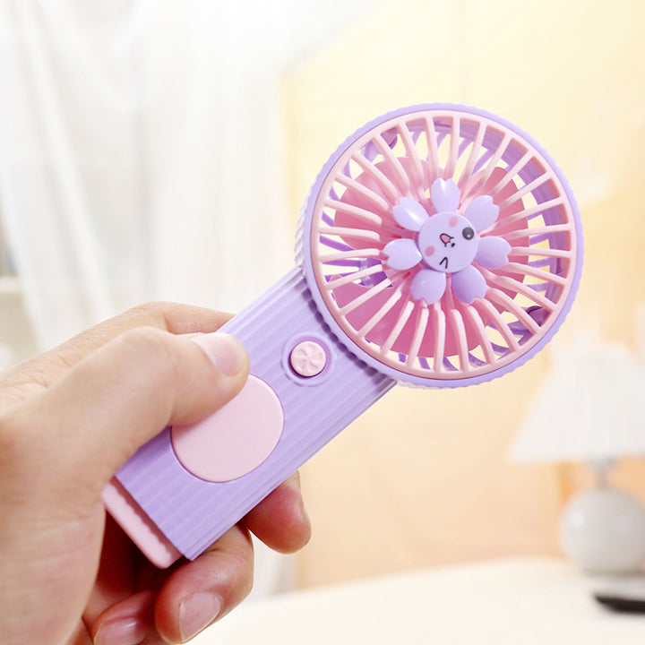 Ladies portable mini hand fan with creative flower design Stornfield