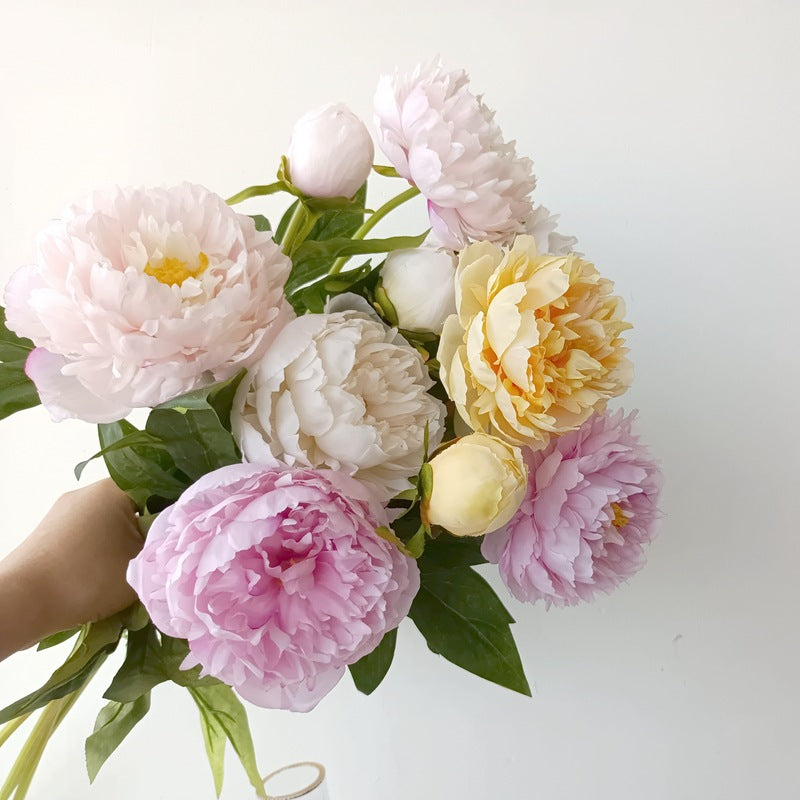 Faux Peony Floral Stem