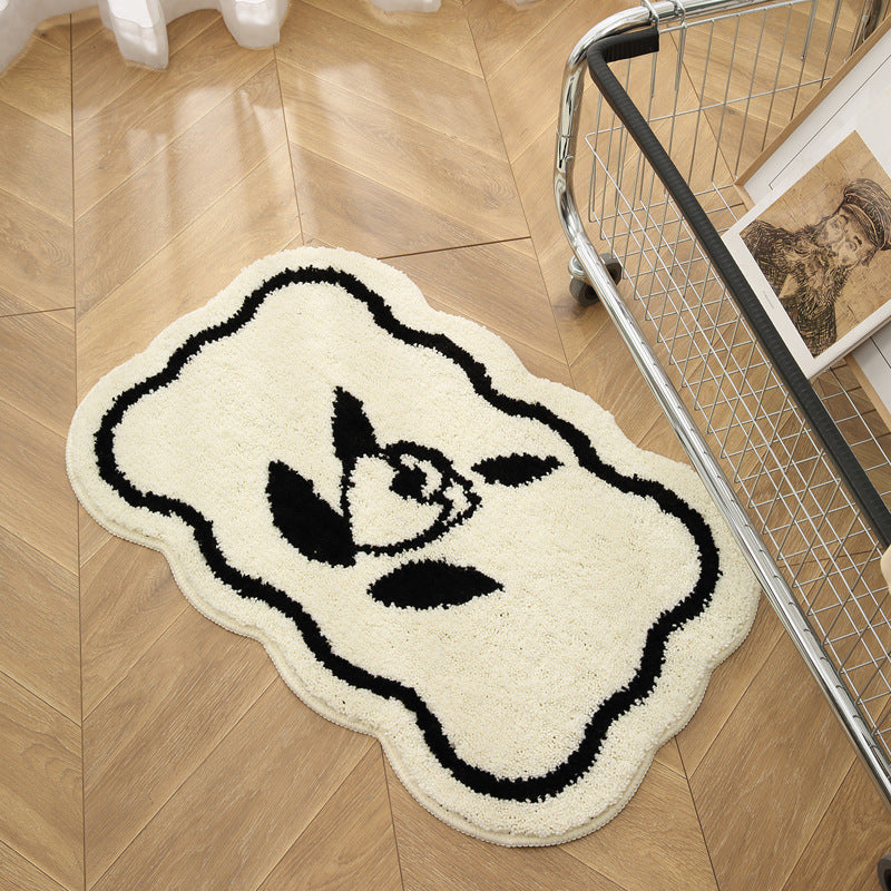 Floral Plush Area Rug