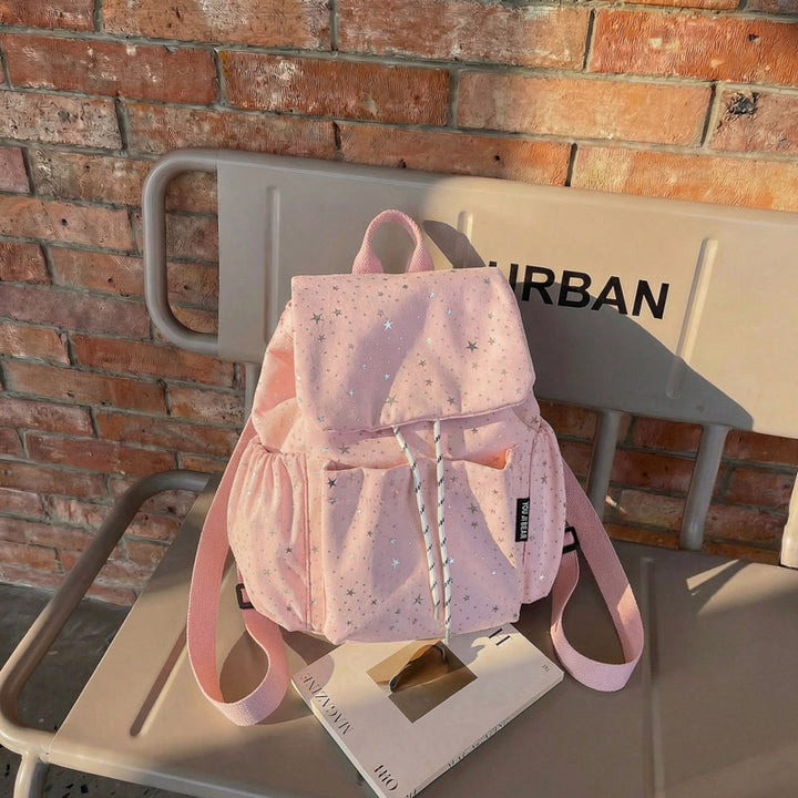 Star-Patterned Casual Drawstring Backpack Stornfield