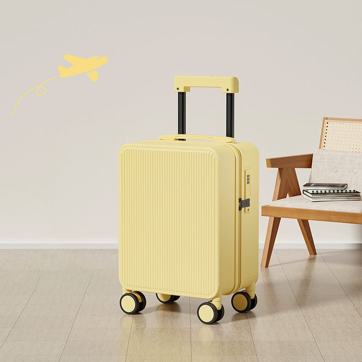 Unisex Compact Ribbed Hard Shell Carry-On Luggage Stornfield
