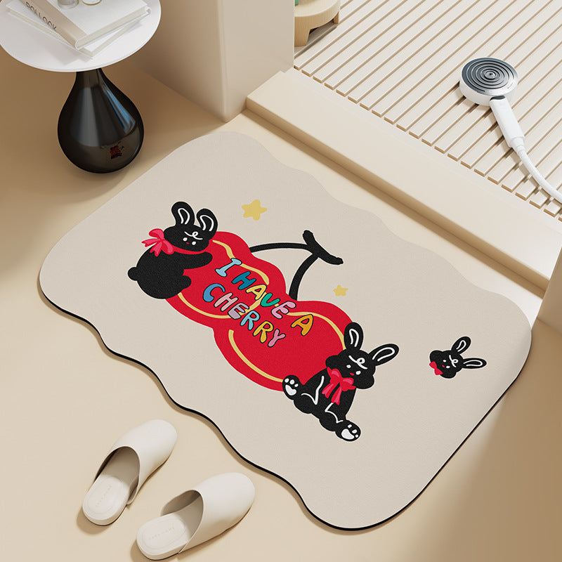 Playful Cat-Themed Area Mat