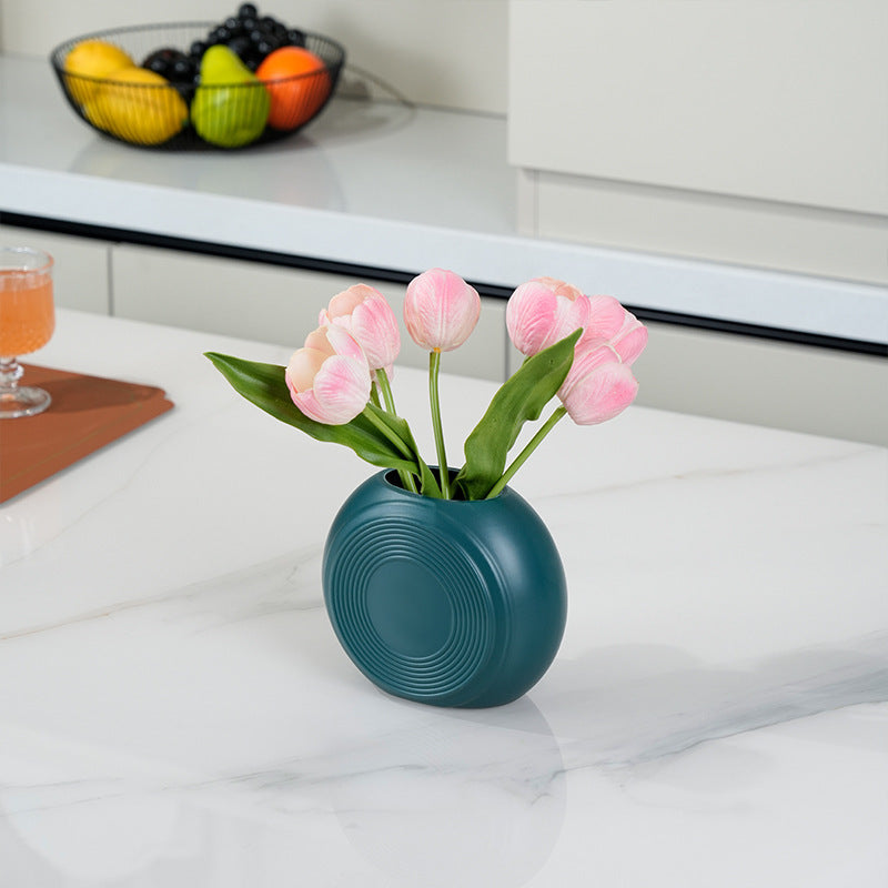 Artistic Round Decorative Planter Stornfeild