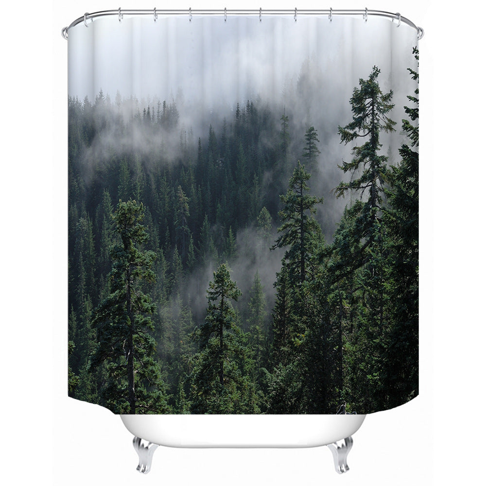 Forest Serenity Shower Curtain Stornfield