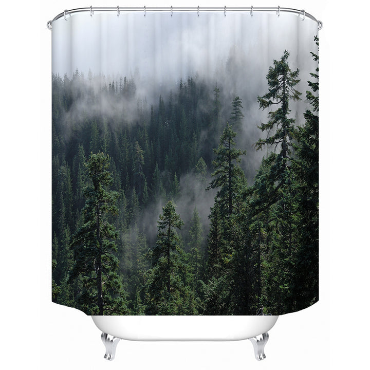 Forest Serenity Shower Curtain Stornfield